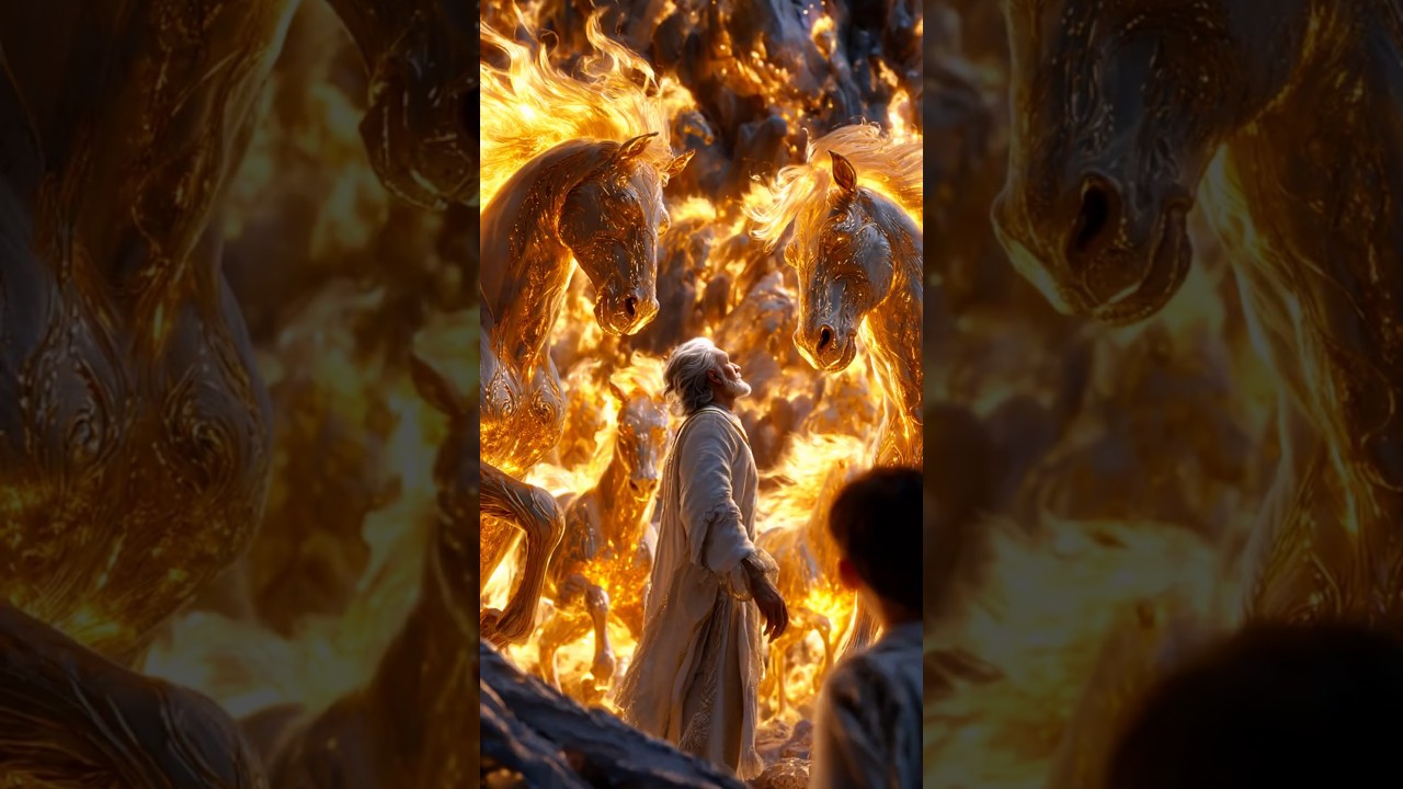 When Elisha revealed the ARMY of God in the sky 🔥⚔️