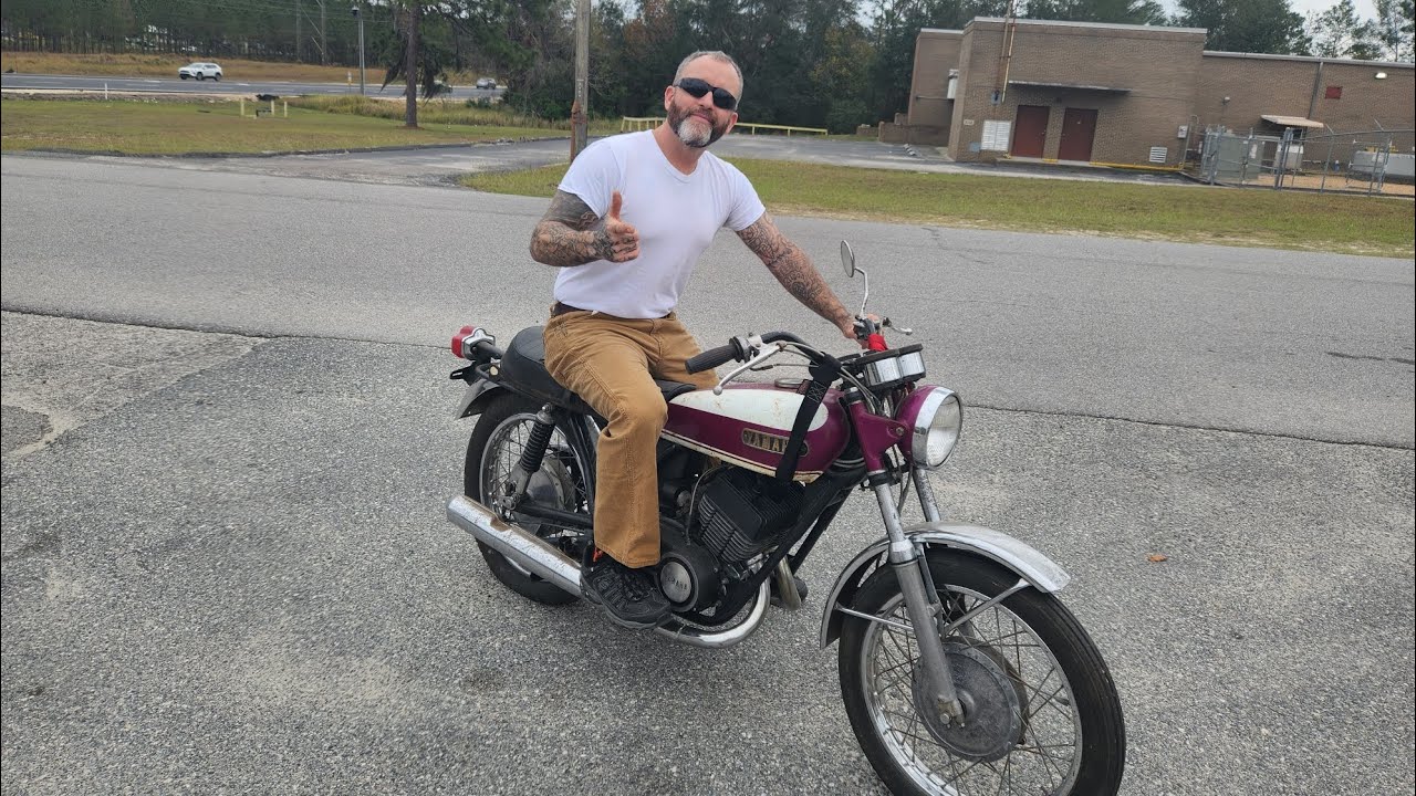 1970 yamaha r5 350 bright back from the dead rd350
