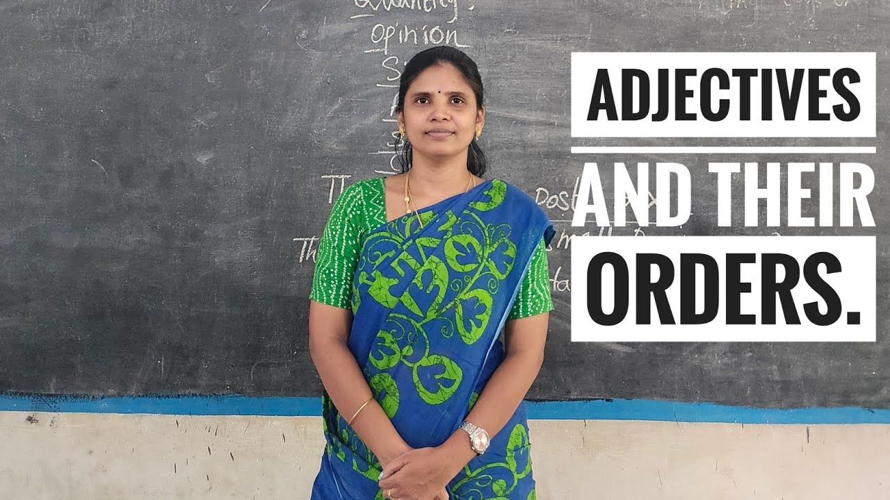 Multiple Adjectives and their orders in a sentence #adjectives #grammartips 