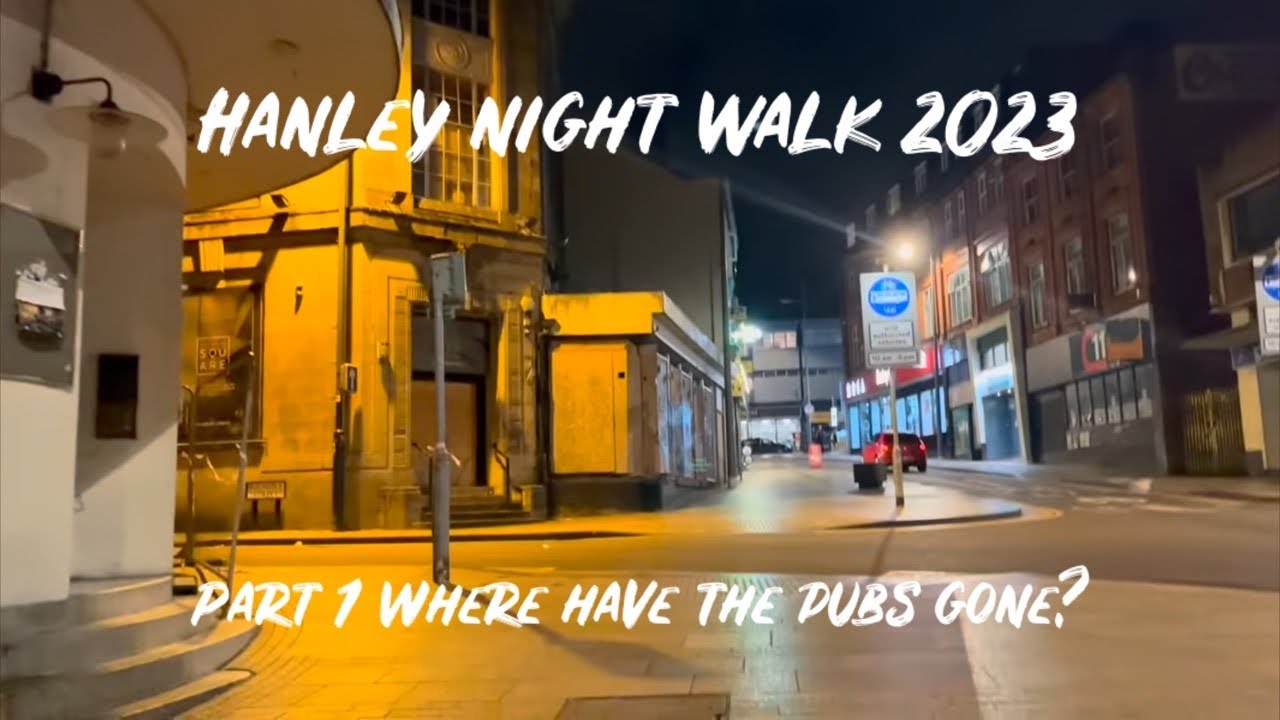 Hanley, Stoke On Trent City Centre | Etruria Rd Trinity Street Night Walk | OCT 2023, England UK