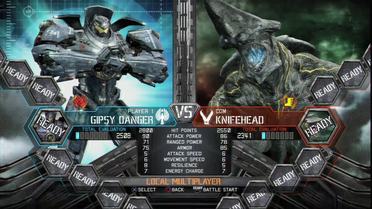 PACIFIC RIM THE VIDEO GAME - GIPSY DANGER vs KNIFEHEAD