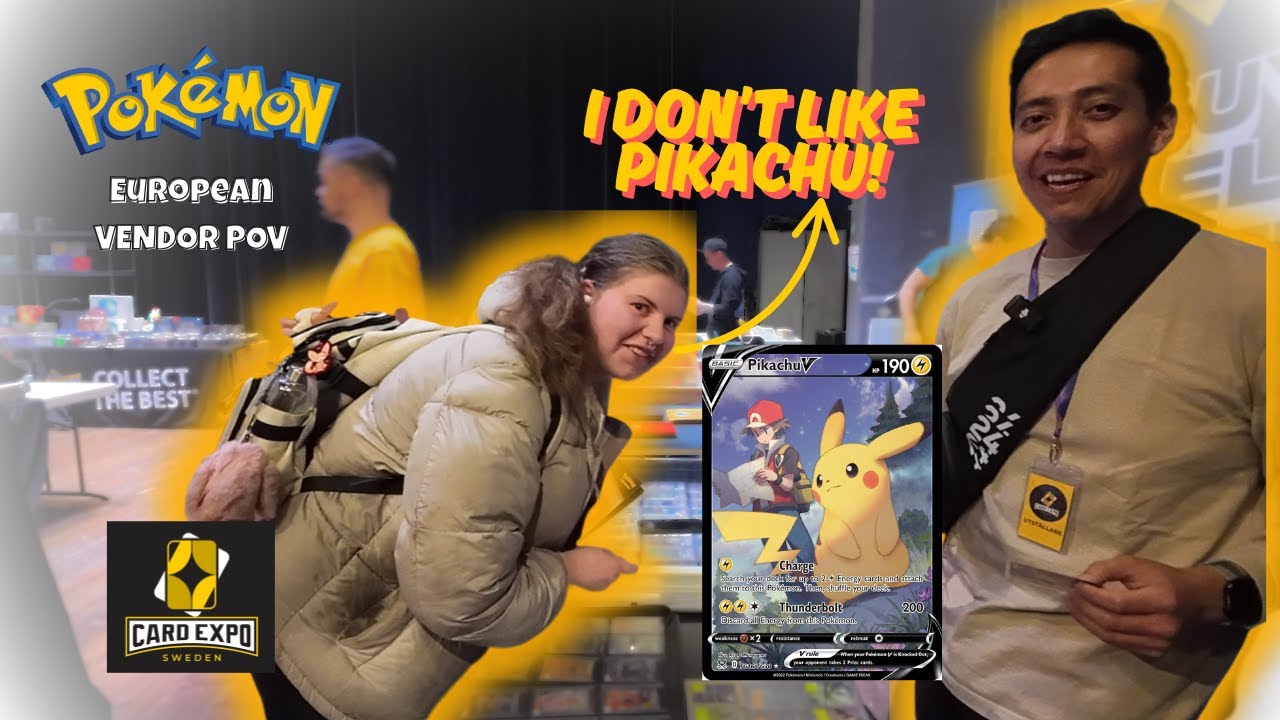 TRADING WITH A PIKACHU HATER | European Pokemon Vendor POV | Card Expo Sweden Day 2 Pt. 2