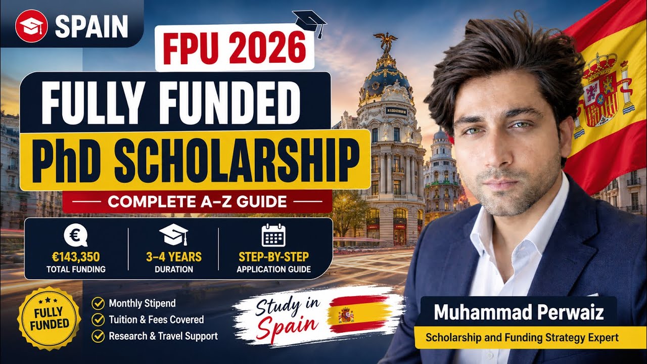 &euro;143,350 Funding | Spain FPU 2026 Fully Funded PhD Scholarship | Complete A&ndash;Z Guide | How to Apply