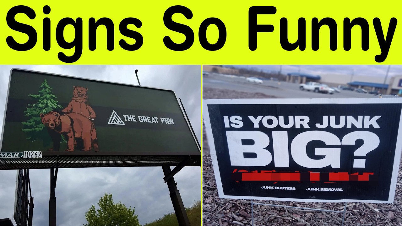 Sign So Funny It Instantly Makes Your Day Better – You Can’t Stop Laughing! || Happy Panda