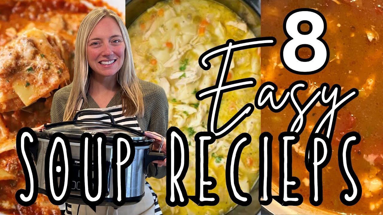 8 Easy & Delicious CROCKPOT Soup Recipes you will LOVE! | Molly Purcell