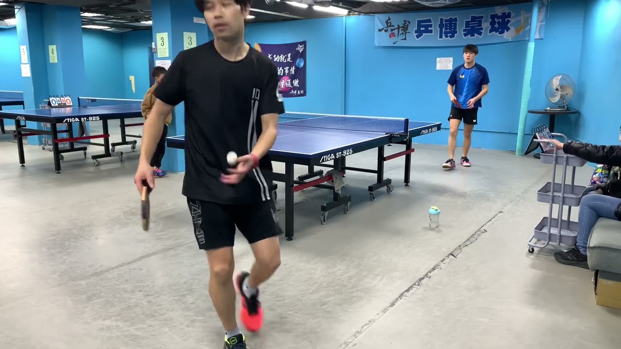 12/31 乒博桌球 公開賽 王鄰凱 對 黎彥君