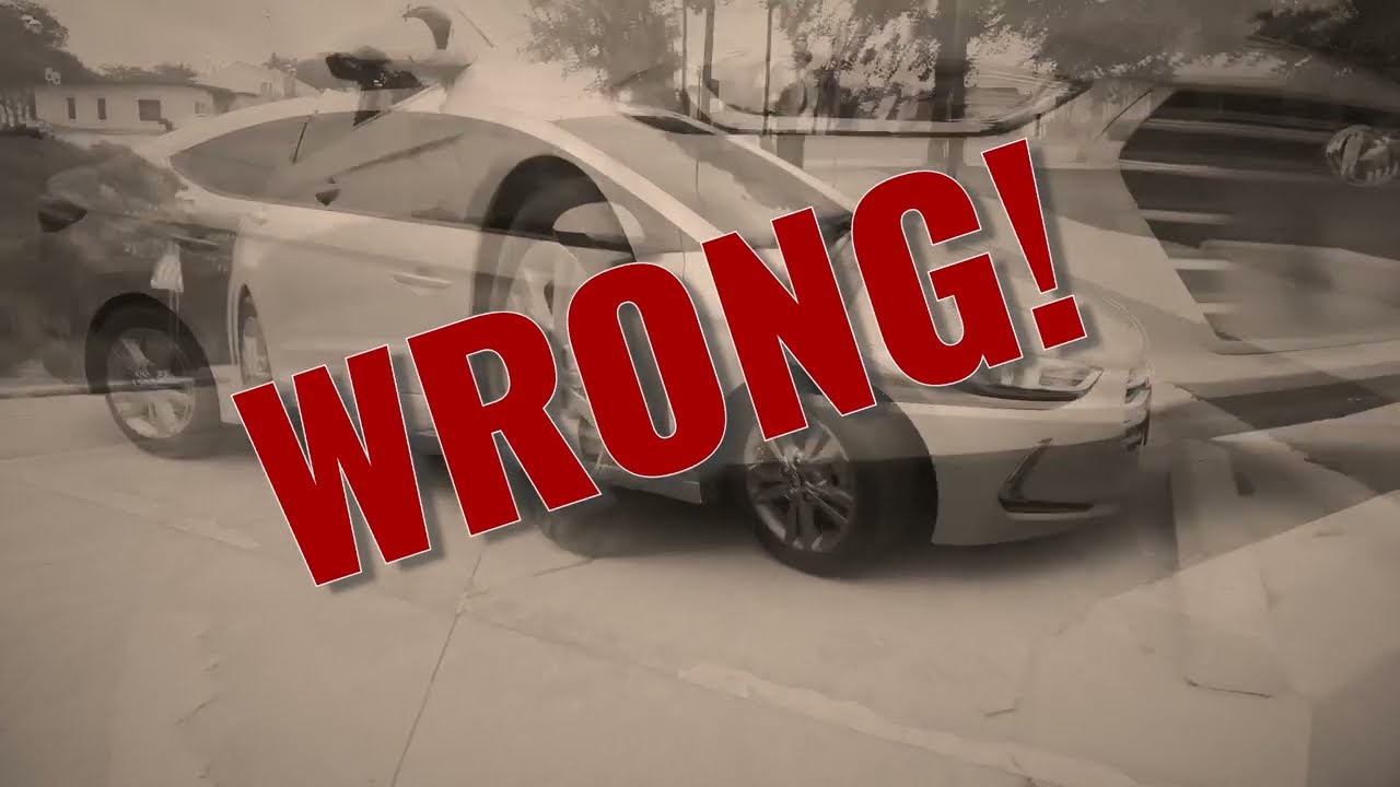 Back-in to the reverse-only parking spaces in Mansfield, Texas