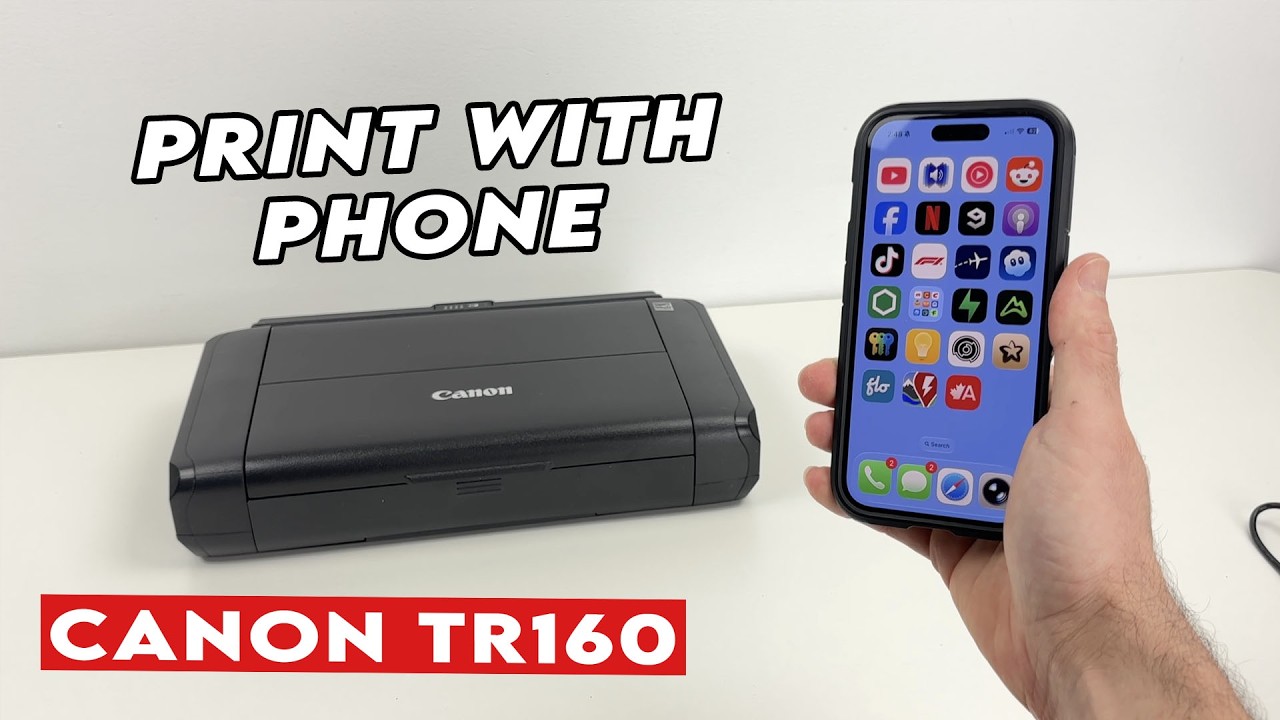 Canon PIXMA TR160 : How to Print With Phone