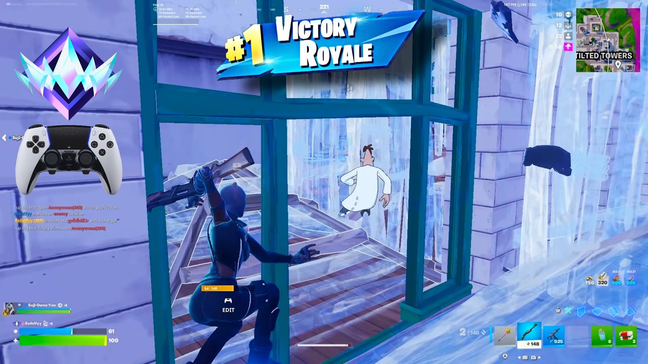 32 Kill Fortnite Unreal Ranked Reload | PS5 Controller Gameplay
