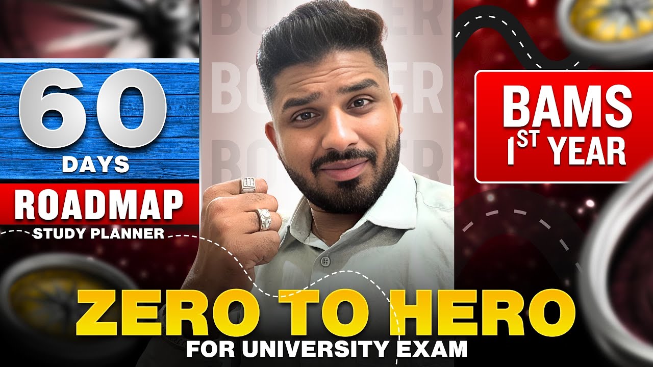 60 Days Road Map 🛣️ to Ace The BAMS 1st Prof Final Exam 🔥| Batch 2024-25 #bams1styear #ayurvedawings