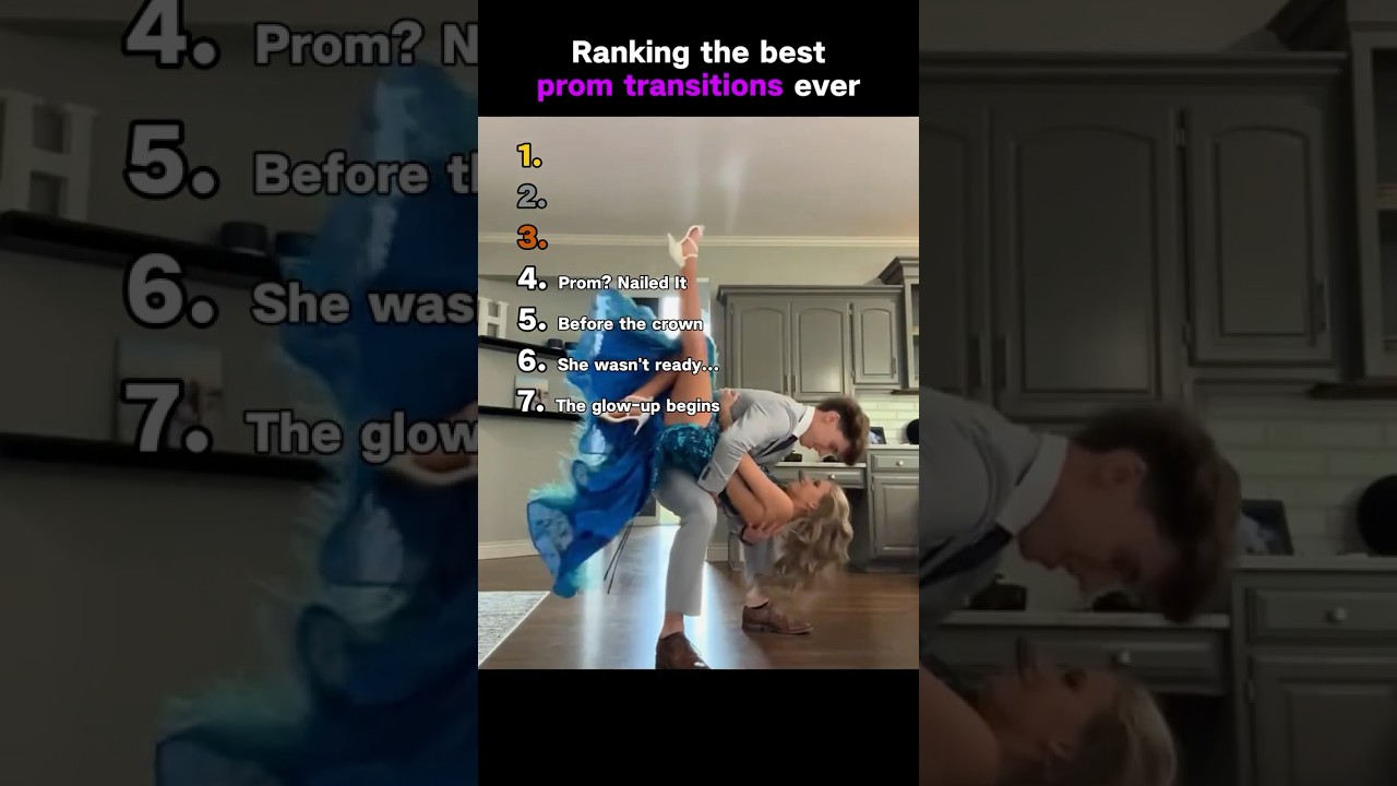 Ranking the best prom transitions ever #prom #ranking #tiktok #usa #promtransition