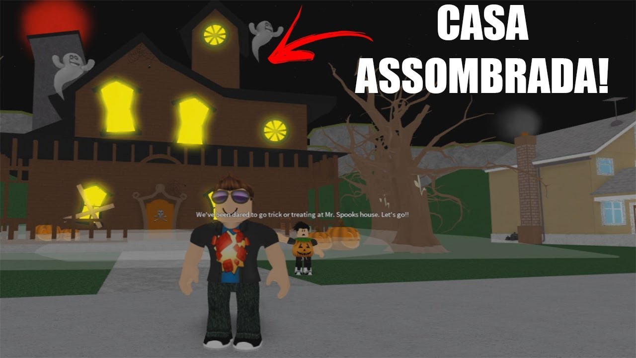 ROBLOX: FUGINDO DA CASA ASSOMBRADA DE HALLOWEEN! (Escape The Haunted House Obby!)