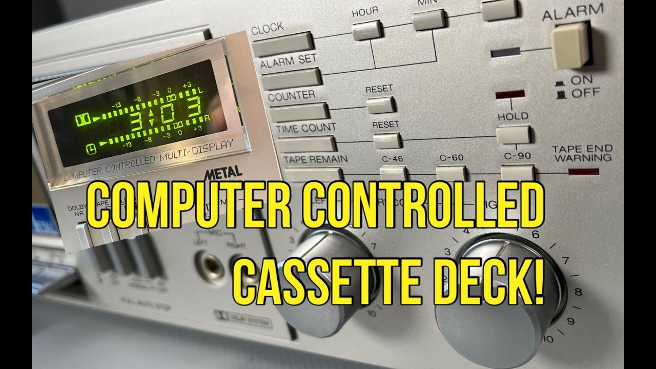 Sharp RT-20 Cassette Demo and Look inside. 1980's Cassette Deck For Sale.