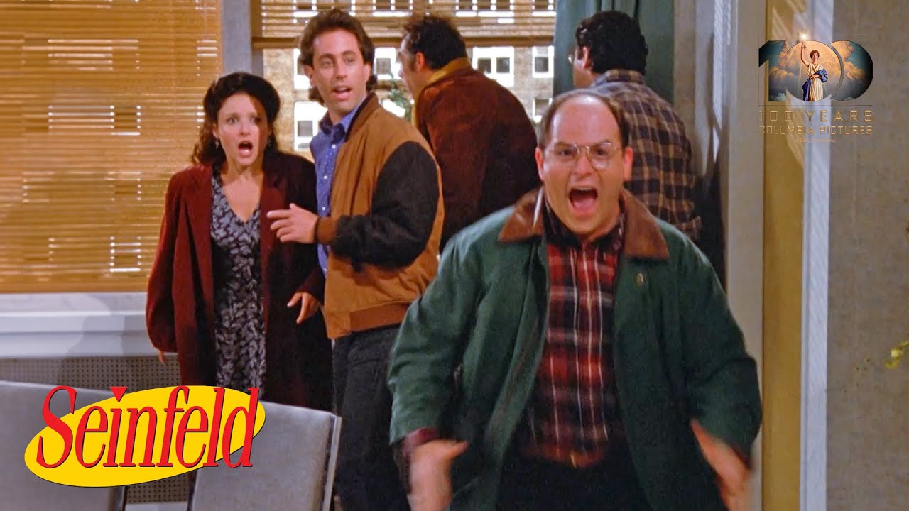 Man falls on George's car | Seinfeld (1989)
