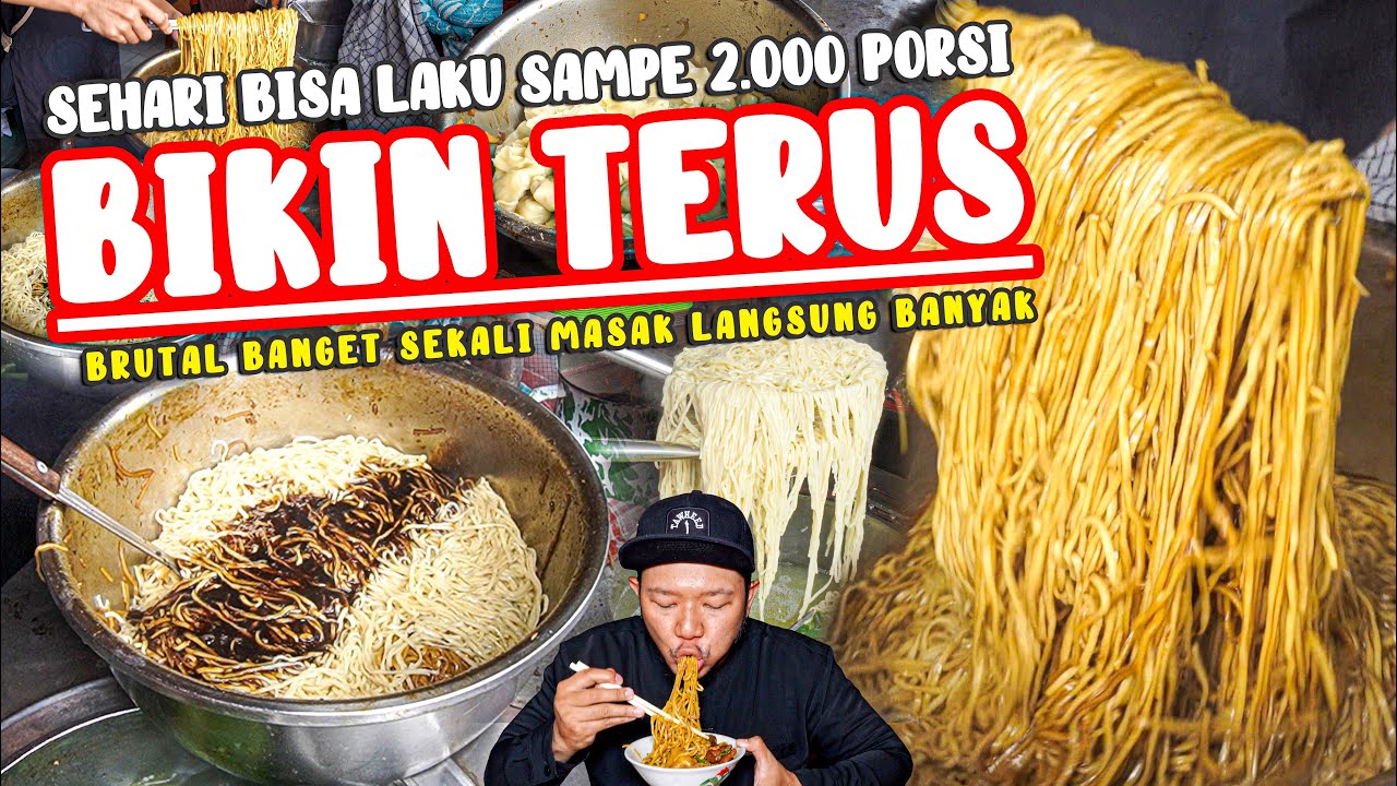 HEBOH CUMA JUALAN MIE AYAM KARYAWAN SAMPE 20 ORANG, SEHARI 2.000 PORSI LUDES !!!