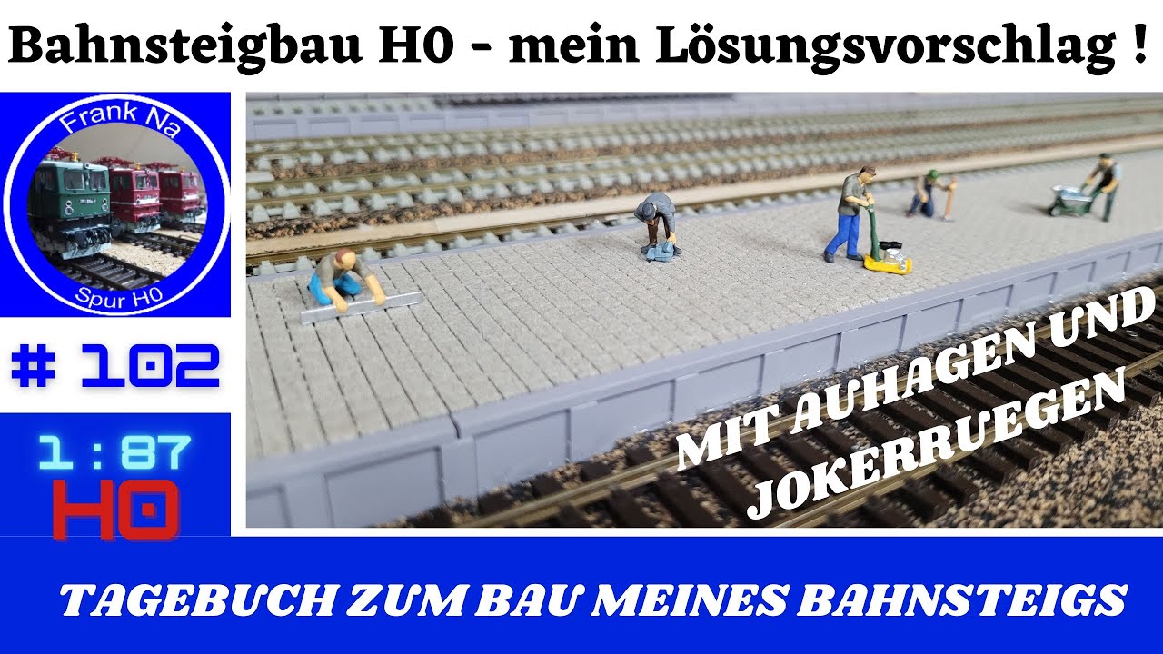 H0 Bahnsteigbau - meine Kreation !