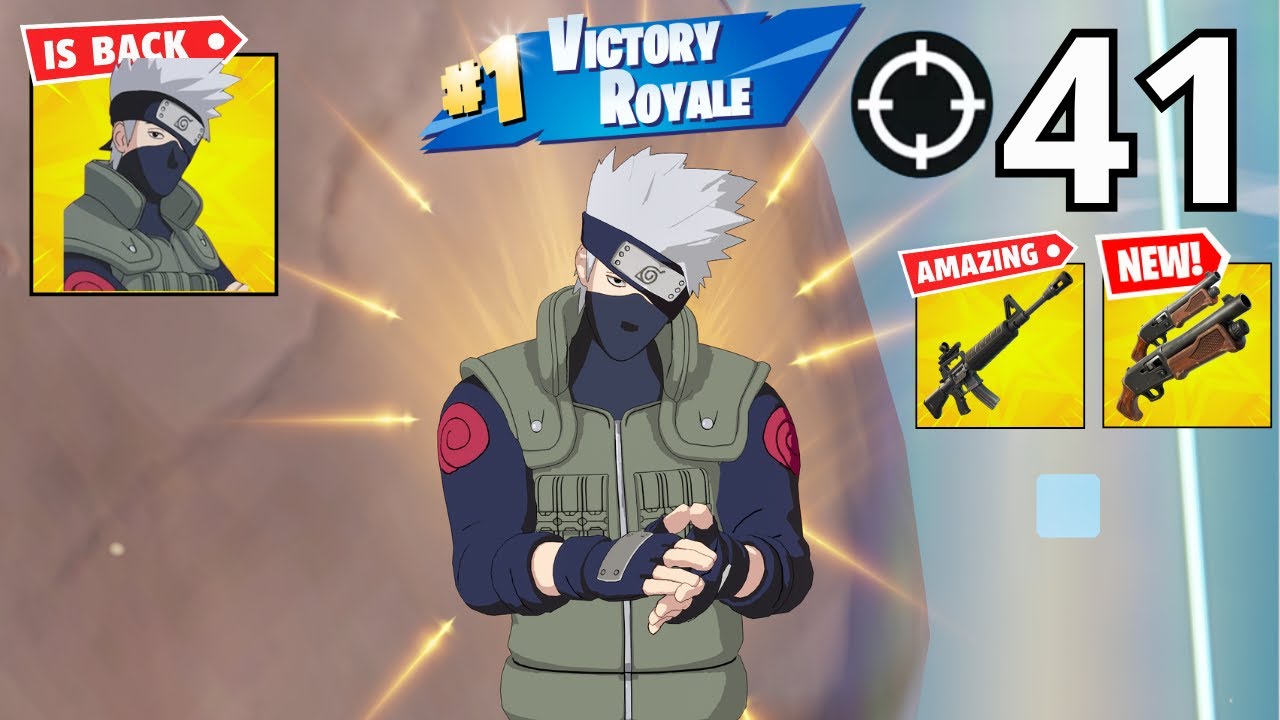 41 Elimination KAKASHI Gameplay Wins Zero Build (NEW FORTNITE CHAPTER 7 SEASON 1)