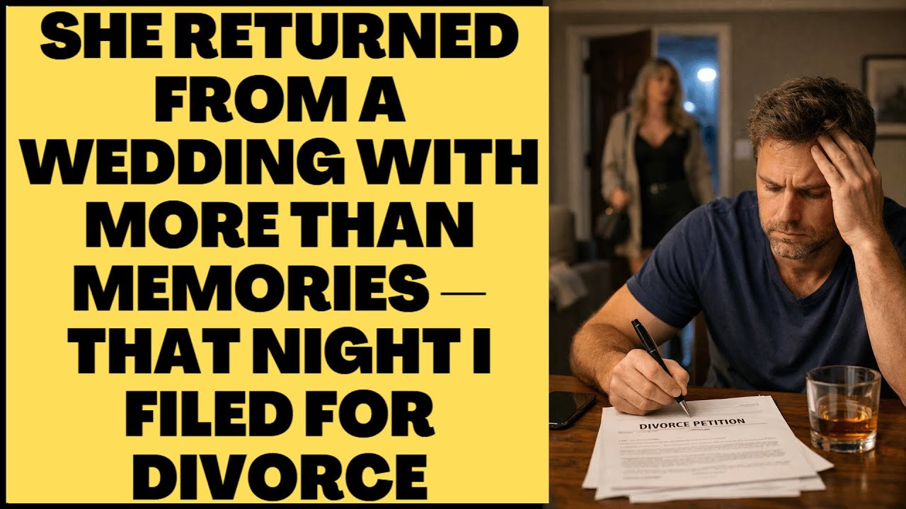 She Returned From a Wedding With More Than Memories — That Night I Filed for Divorce