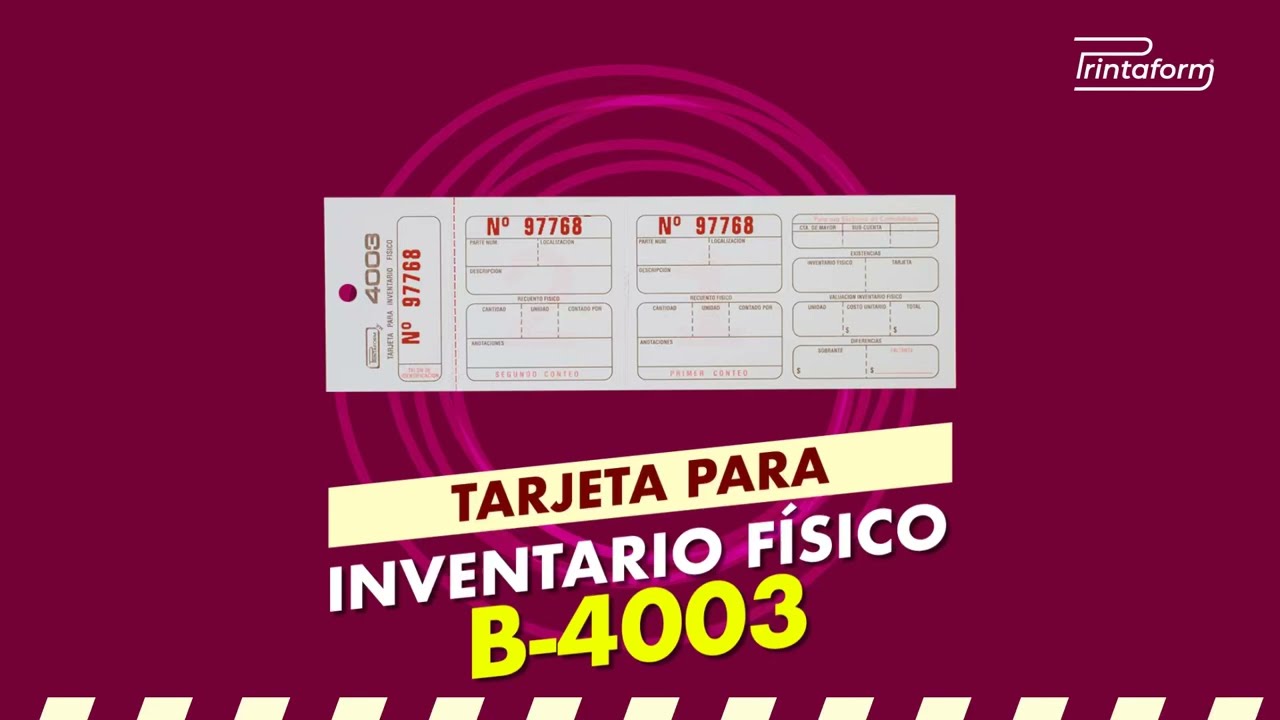 Marbetes para el inventario Perfecto !