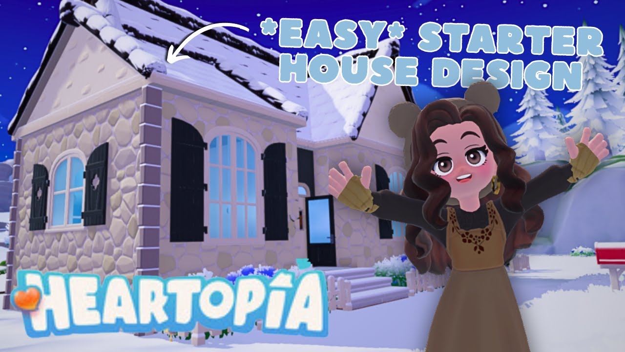 I BUILT MY DREAM STARTER HOME IN HEARTOPIA 💙 heartopia easy starter home speed build