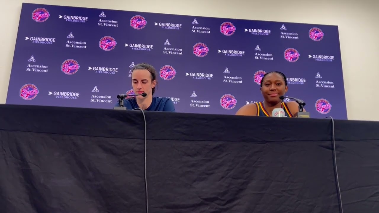 Caitlin Clark, Aliyah Boston speak postgame after Fever blast Wings