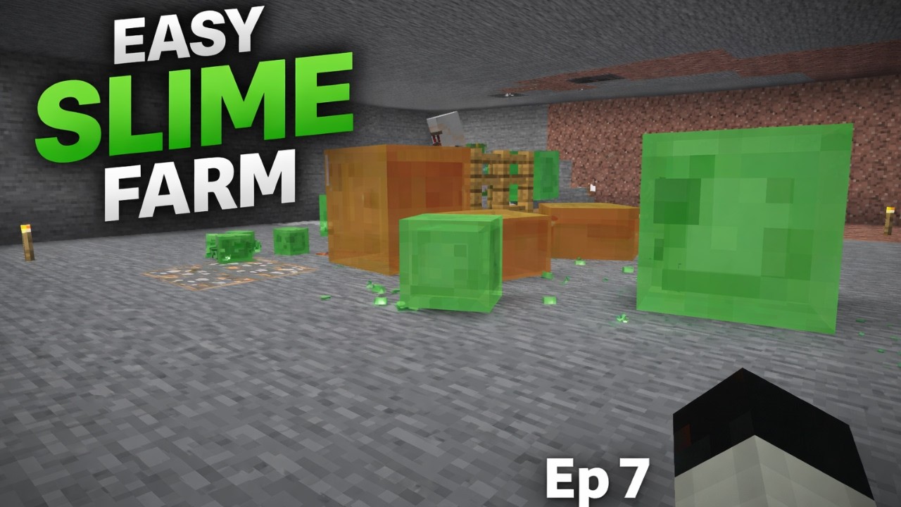 EASY SLIME FARM in Minecraft | No Swamp Minecraft Survival #episode7  R.I.A. Gamimg