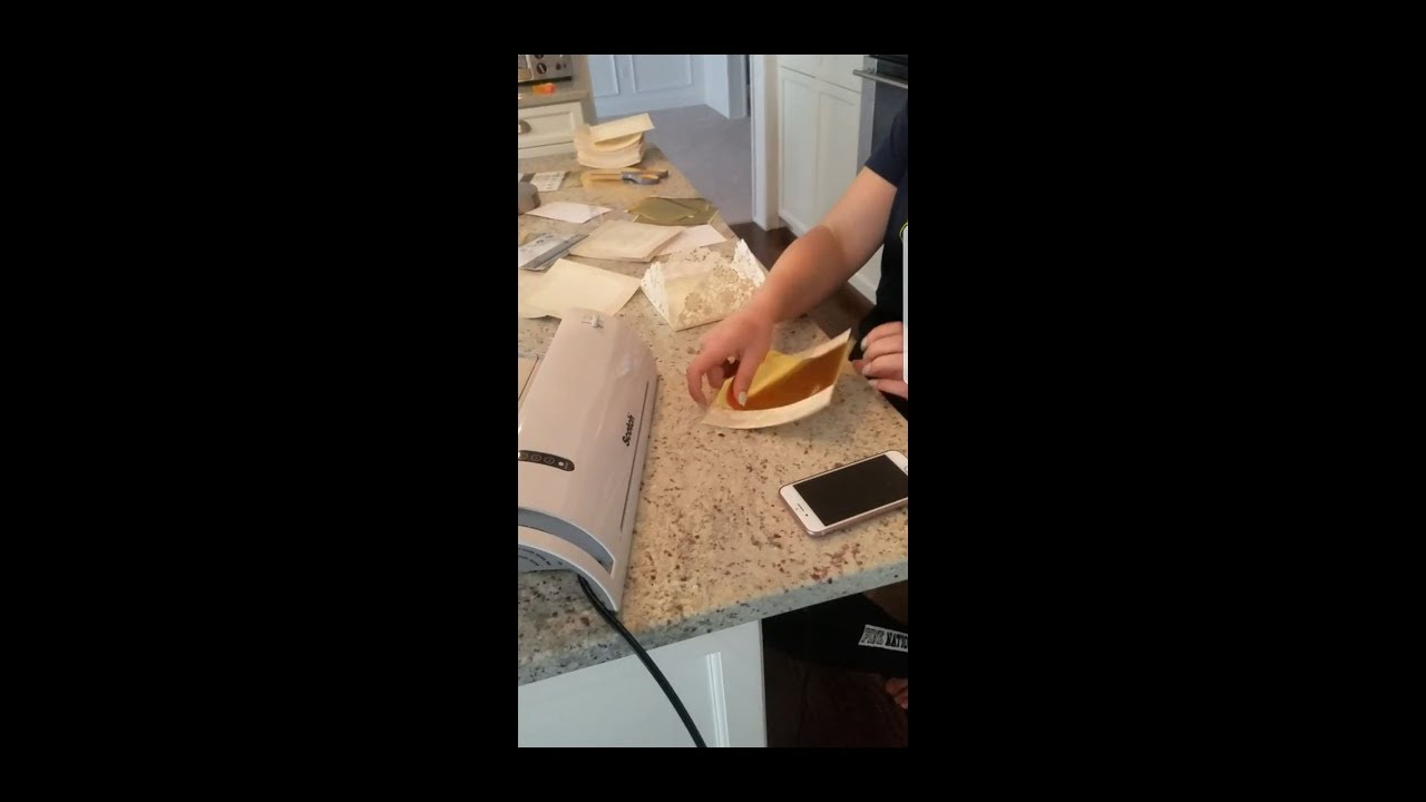 BEST AND SUPER EASY DIY Gold foil invitations with thermal laminator & laser jet printer
