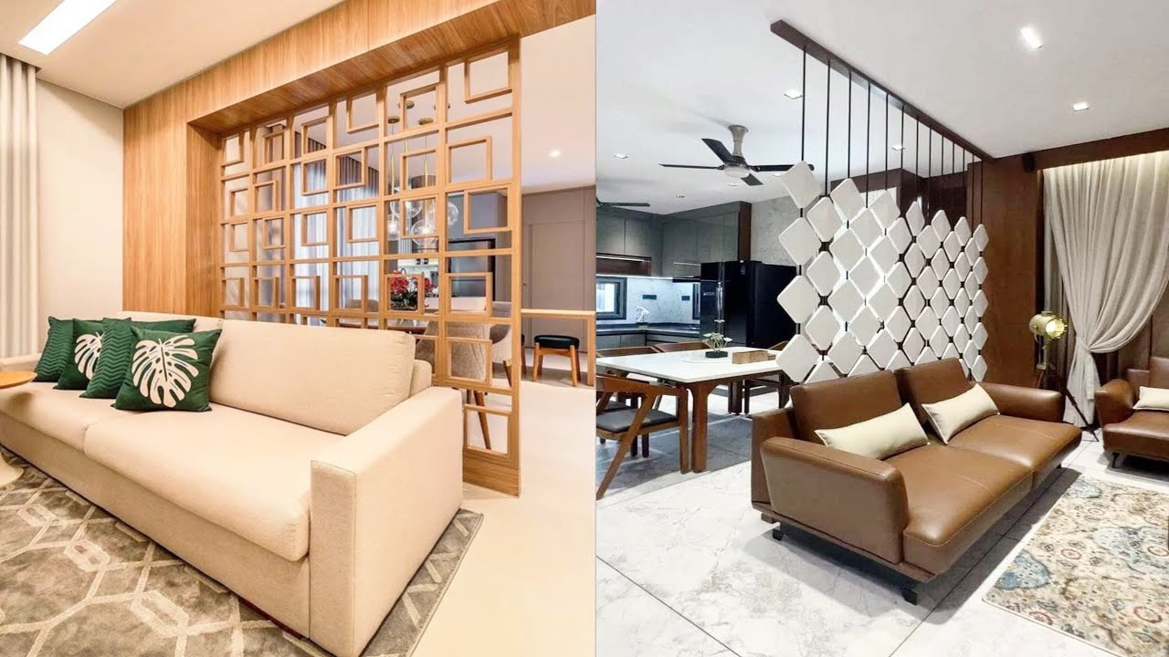 Living room partition ideas | Hall partition designs | Room divider wall | Interior design ideas