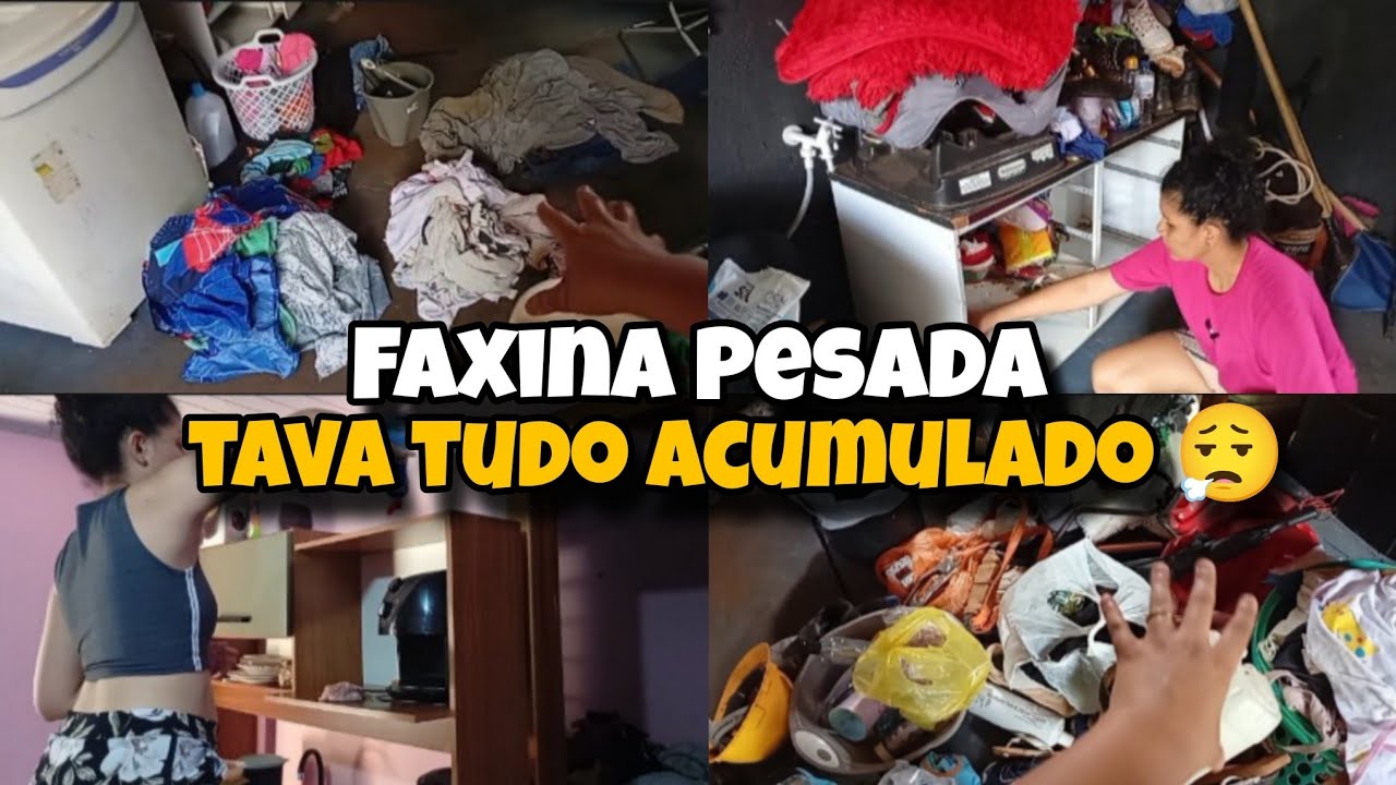 CANSEI | FAXINA PESADA 😮‍💨 tava tudo acumulado |Quase não dei conta!