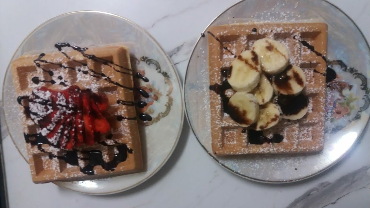 gofres muy ricos y f&aacute;cil de hacer 🧇🧇🧇💯🍓😋وافل بلجيكي ناجح من اول مرة