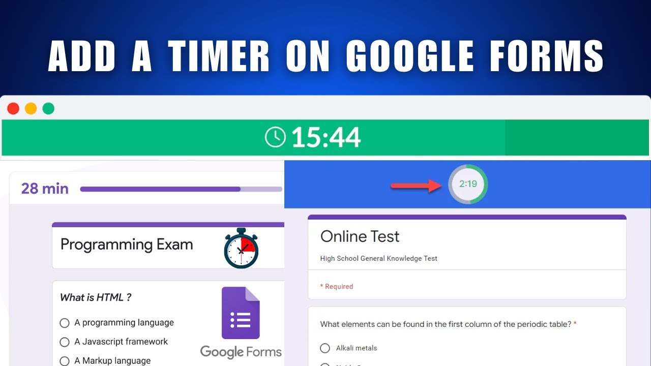 Как добавить таймер в Google Forms 2026 &mdash; Лучший таймер для Google Forms