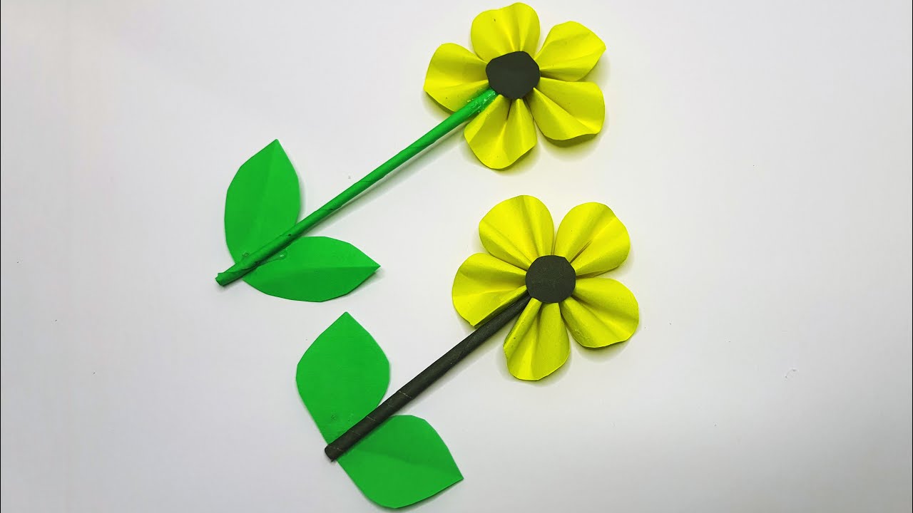 Paper Flower Making | Easy DIY Paper Flowers for Decoration