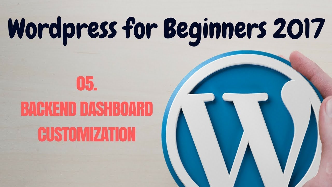 Backend Dashboard customization