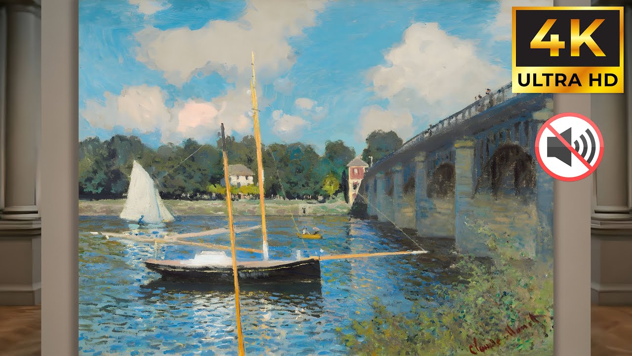 Turn Your TV Into Timeless Art | 4K TV Art | The Bridge at Argenteuil | 3 Hours