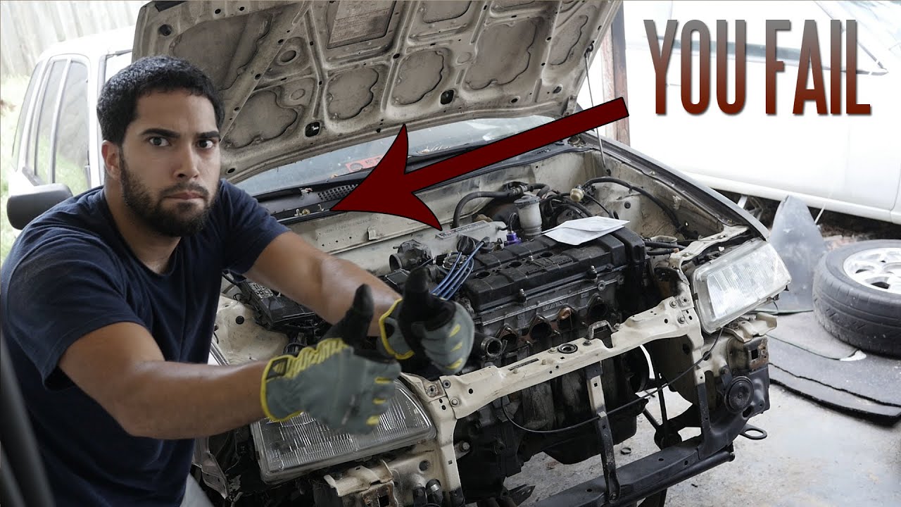 Honda Civic EF Wagon Build - Engine Removal Fail - 