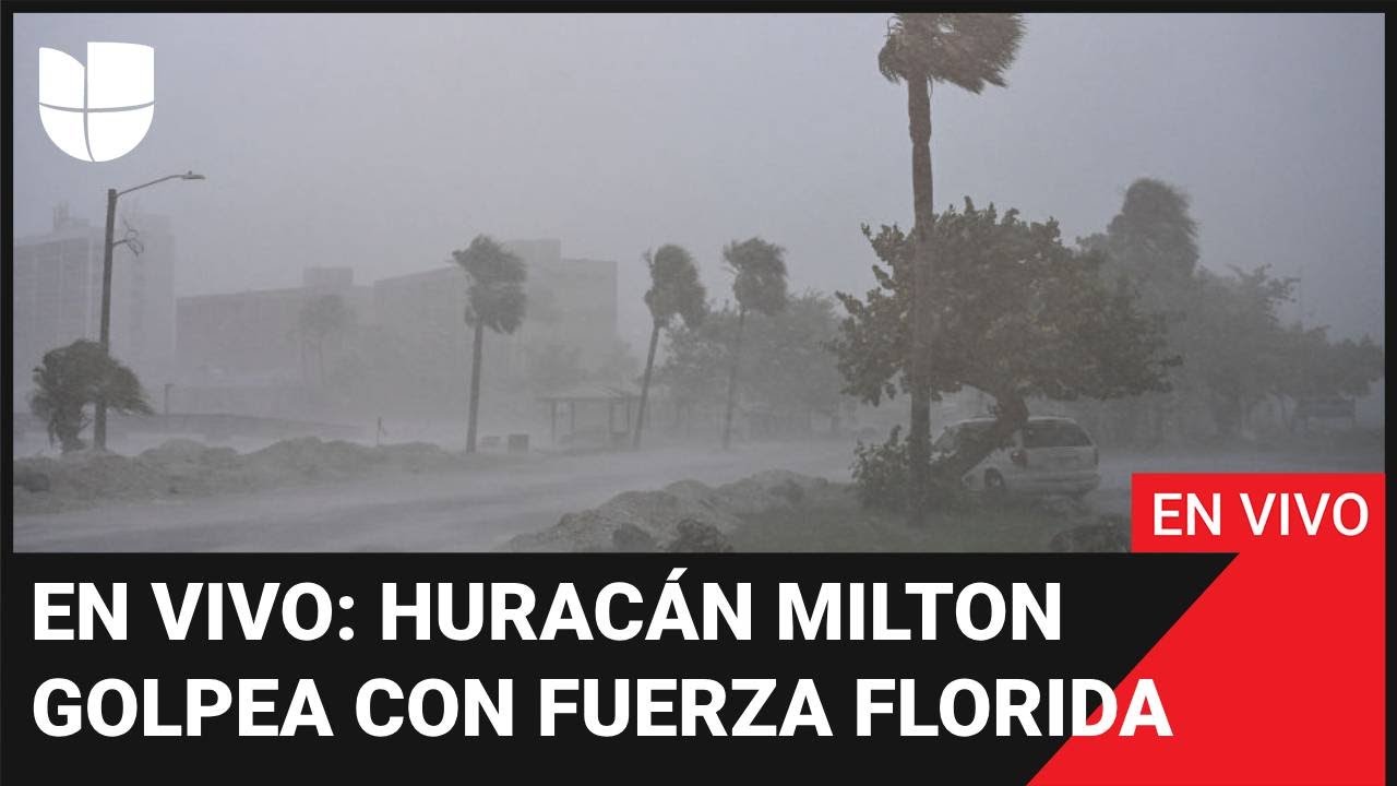 Huracán Milton EN VIVO: el ciclón golpea con furia y avanza hacia el interior tras tocar tierra