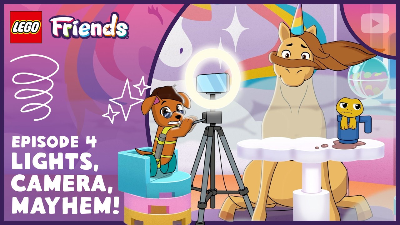 Filming the Unicorn Caf&eacute; Commercial! 🦄😆 | S1 E4 | FULL EPISODE | LEGO Friends: Pet Pals