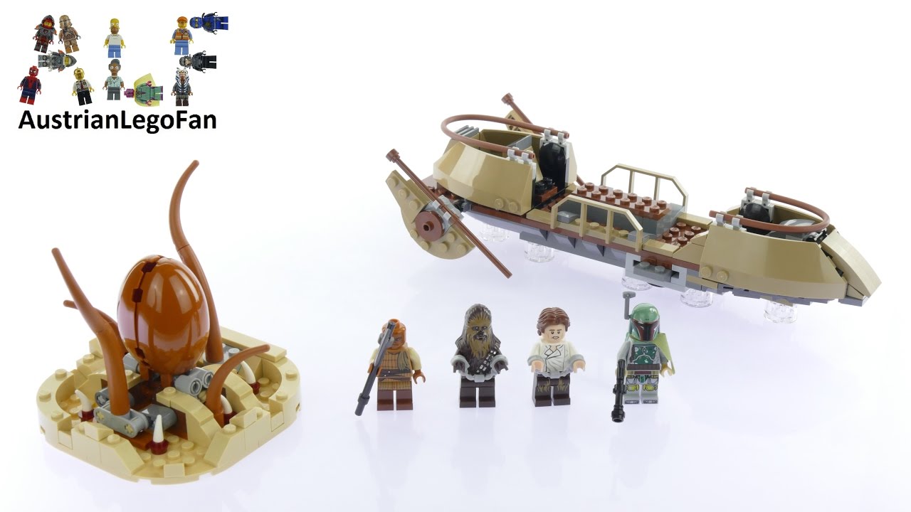 Lego Star Wars 75174 Desert Skiff Escape - Lego Speed Build Review
