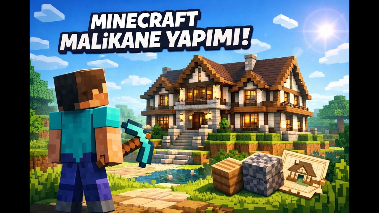 SAHURA KADAR MİNECRAFT SURVİVAL MALİKANE YAPIYORUM