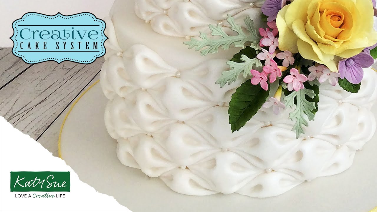 Fabric Puff Effect Large & Small 2-in-1 Mould For Cake Decorating