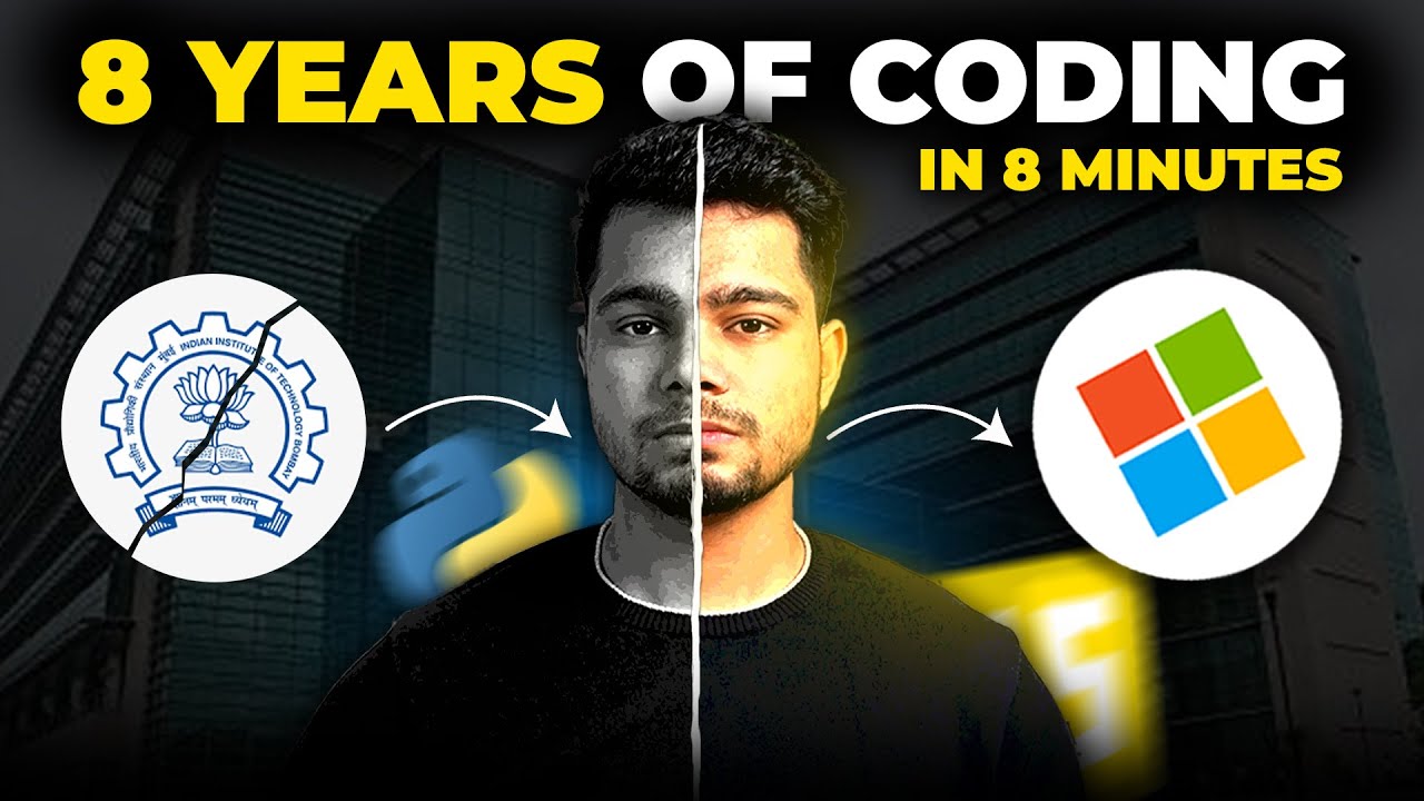 8 Years of Coding Journey in 8 Minutes🚀 How i started coding 👨🏻&zwj;💻 Software Engineer at Microsoft