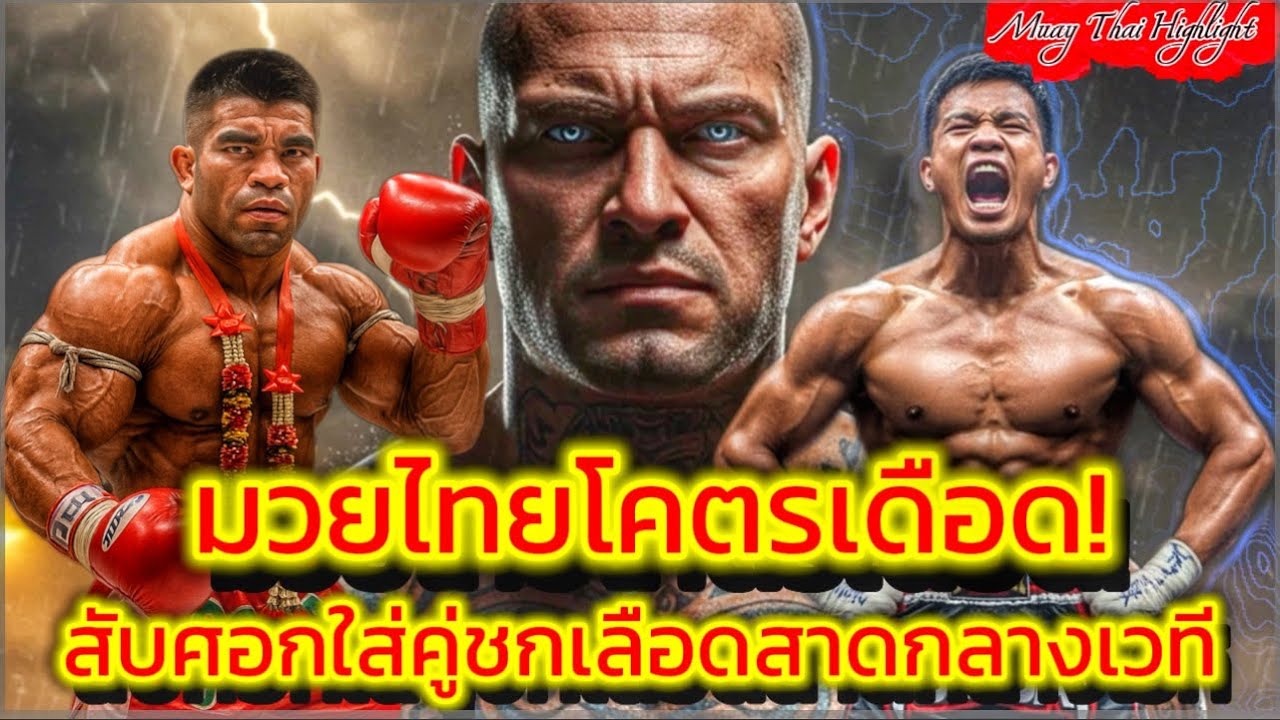 มวยไทยโหดโชว์ศิลปะแม่ไม้มวยไทย เตะเจาะยาง–สับศอกโหด จนคู่ต่อสู้เลือดอาบ! มวยไทยเดือด#muaythai 