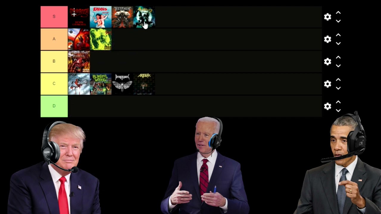 US Presidents Make A Thrash Band Tier List