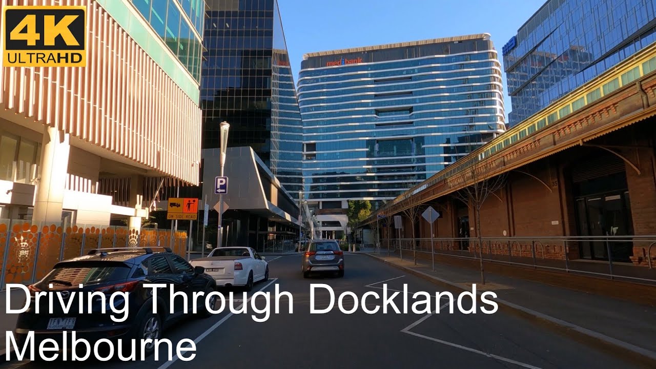 Driving Through Docklands | Melbourne Australia | 4K UHD