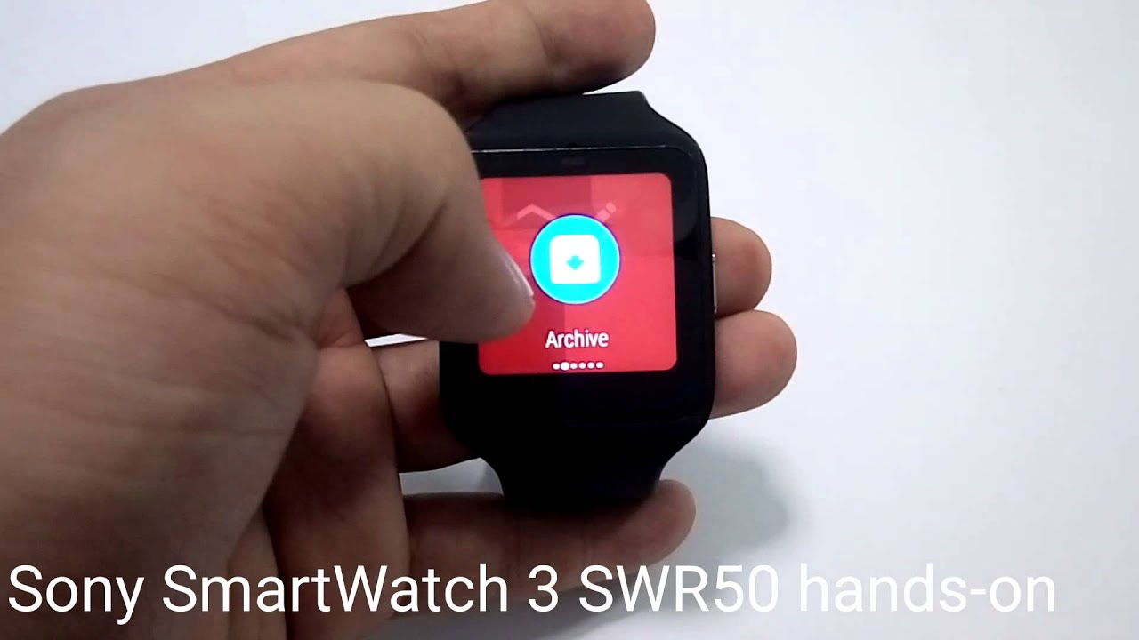 Sony SmartWatch 3 SWR50 hands-on