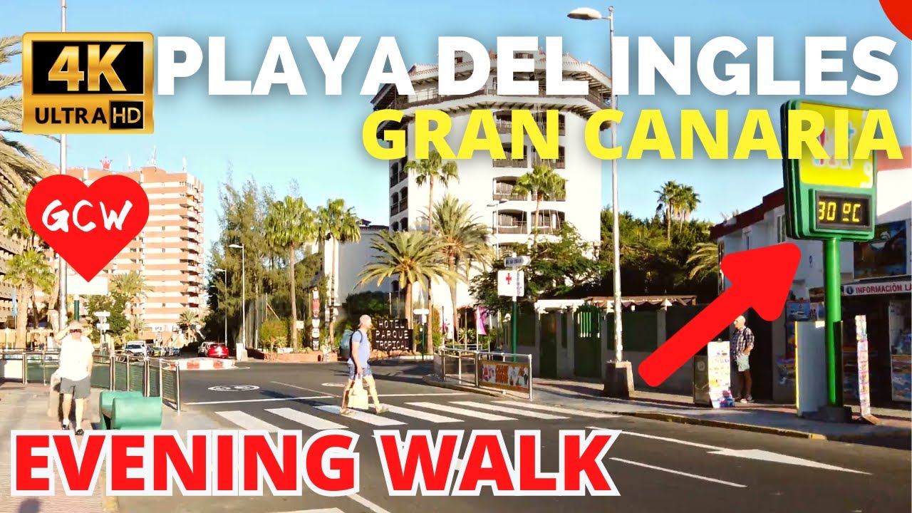 PLAYA DEL INGLES Gran Canaria January 2024 🔴 El Caserio Hotel to Tropical Shopping Centre