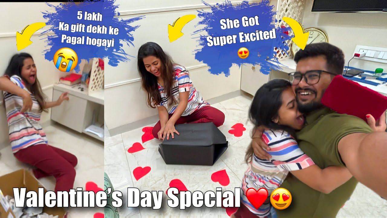 Surprised HER with BEST GIFTS with TWIST on this Valentine 😂 *Super Hilarious Reactions*
