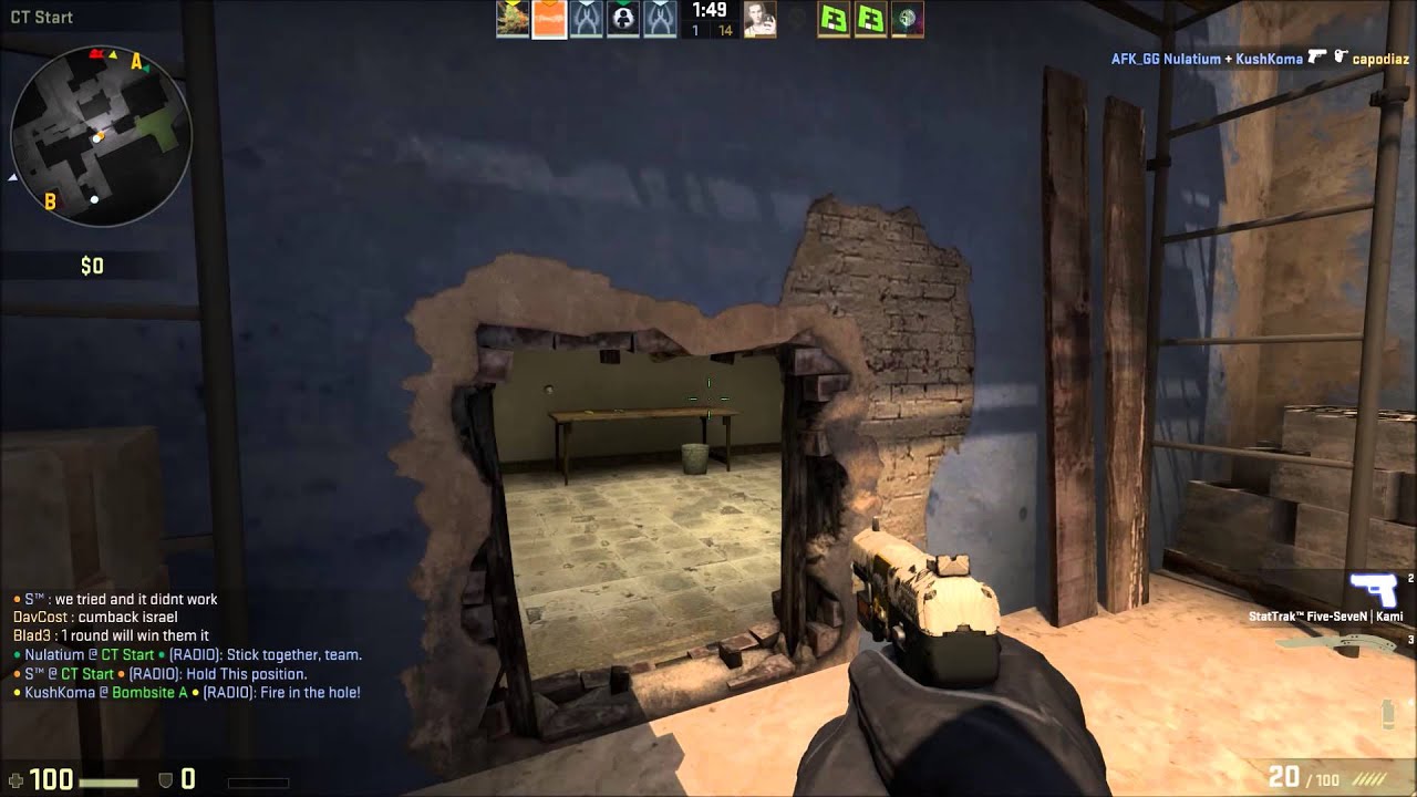 Insane 1v4 Five Seven pistol Clutch