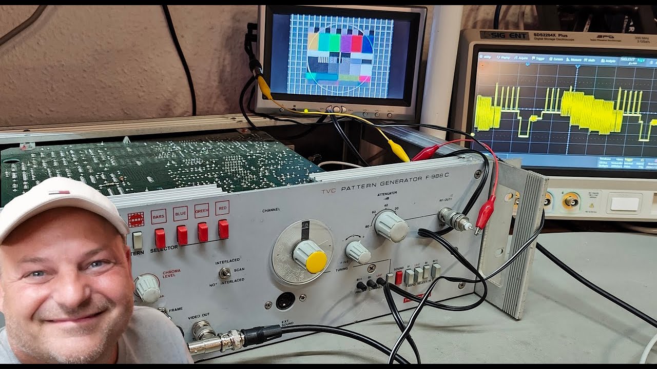 König TVC Pattern Generator F 988C 1987 video pal test teardown