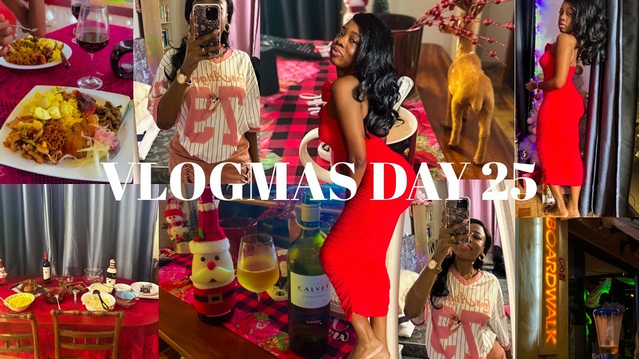 VLOGMAS DAY 25: NIGHT OUT | FAMILY LUNCH | DANCING AND WINE NIGHT